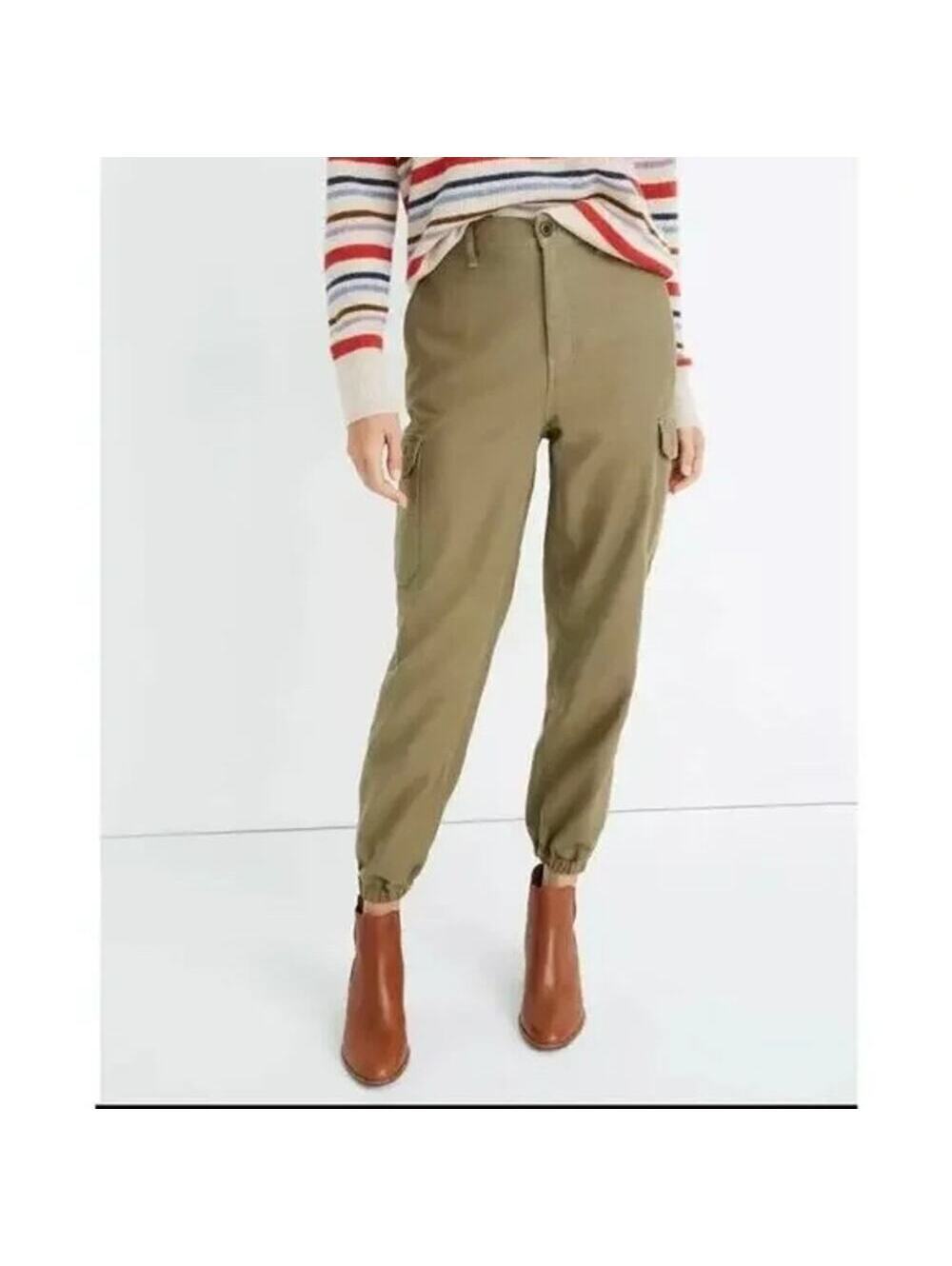 Madewell NWOT Women's High Rise Cargo Fatigue Joggers Size 26